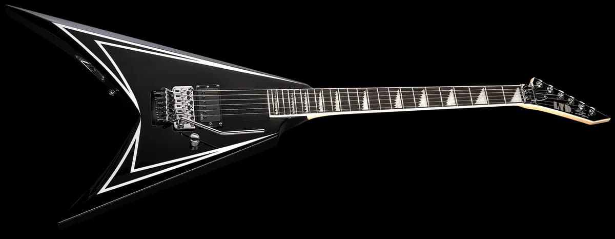 ESP Alexi Sawtooth Se Black w/White Pinstripe — photo 3