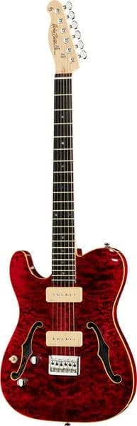 Harley Benton TE-90QM LH Trans Red