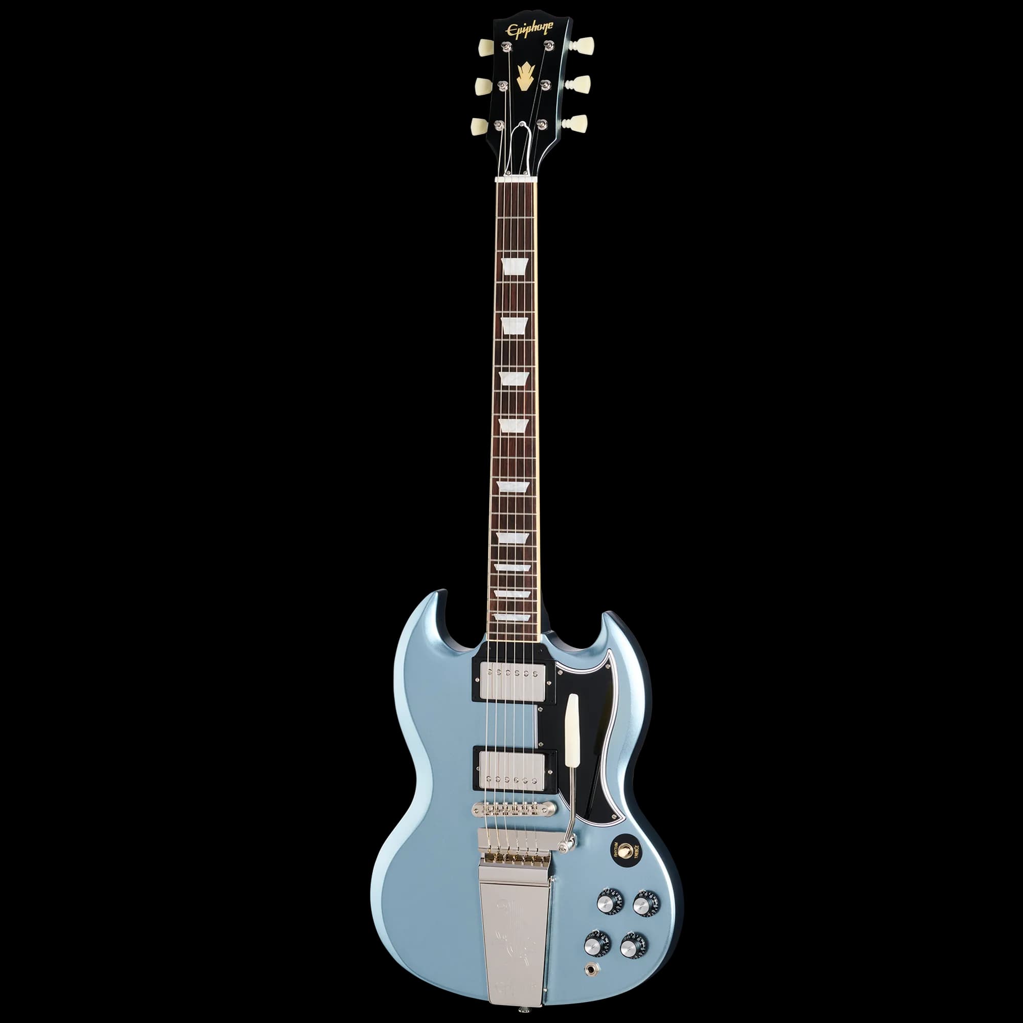 Epiphone IGC 1964 SG Standard Reissue with Maestro Vibrola, Antique Pelham Blue, Exclusive — photo 3