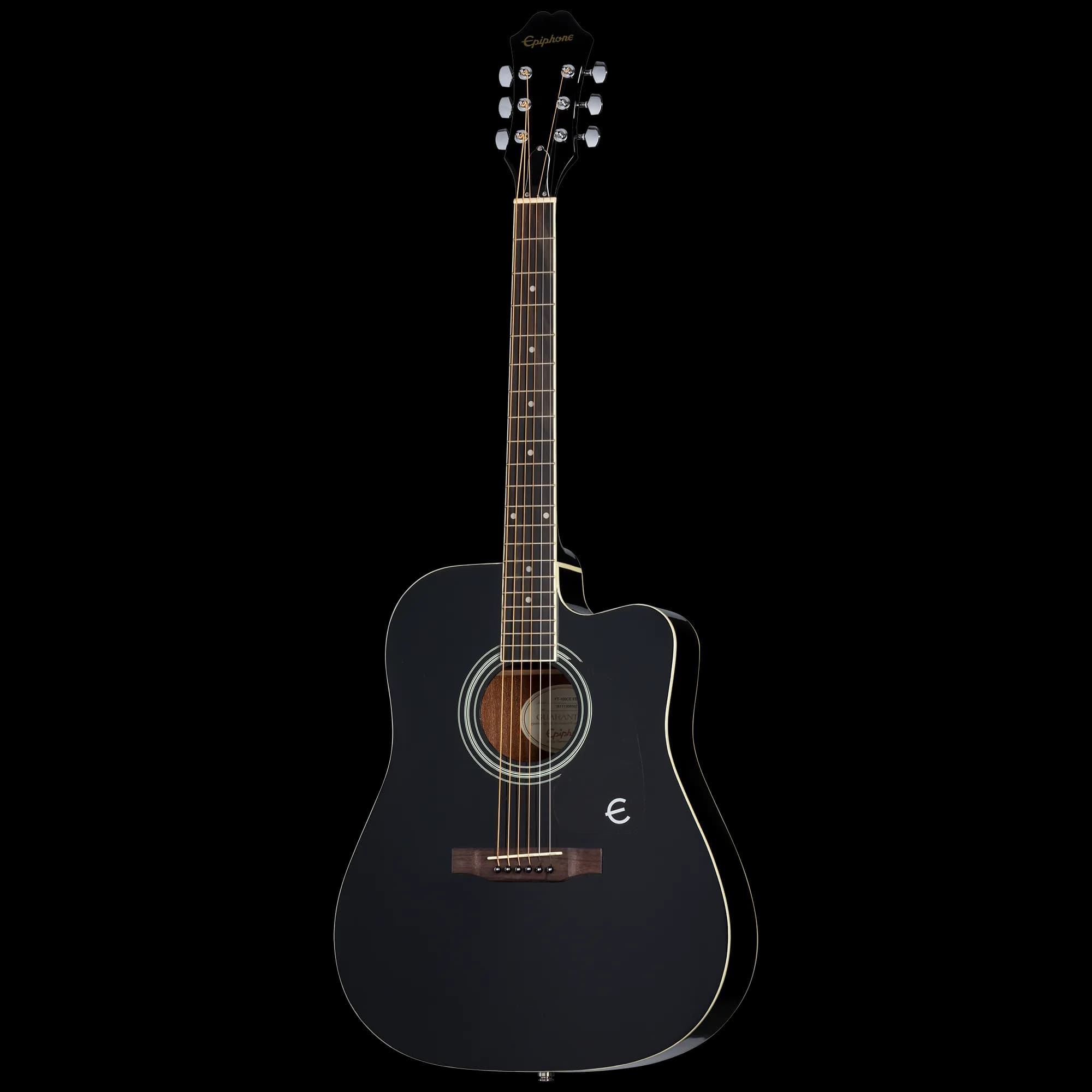 Epiphone FT-100CE, Ebony — photo 3