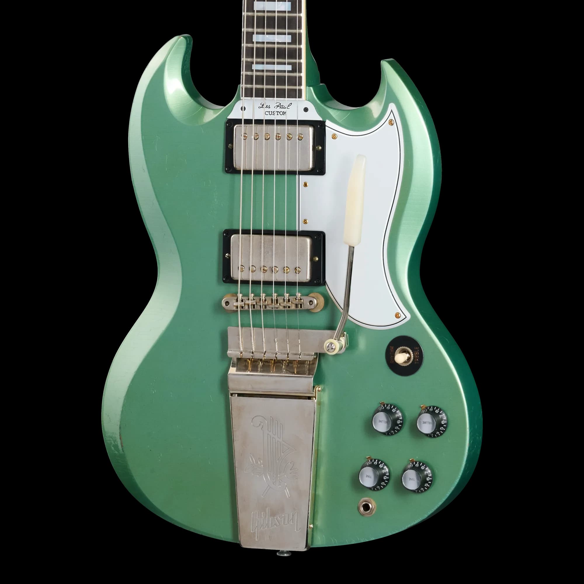 Gibson 1963 Les Paul SG Custom Reissue, Light Aged, Inverness Green