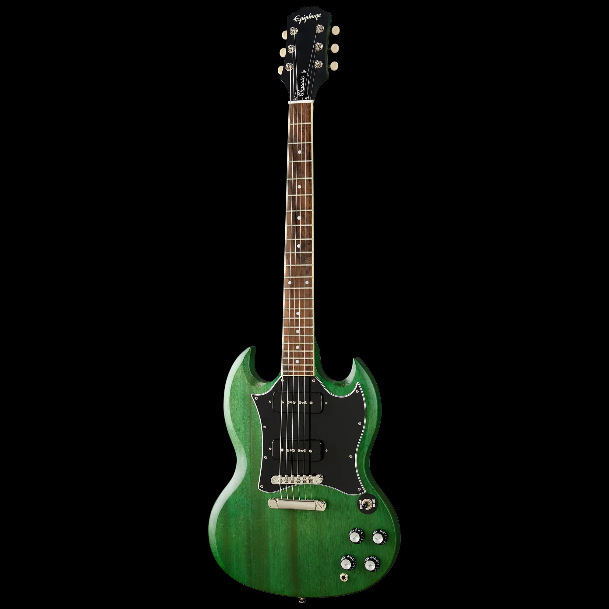 Epiphone SG Classic P-90s, Worn Inverness Green — photo 3