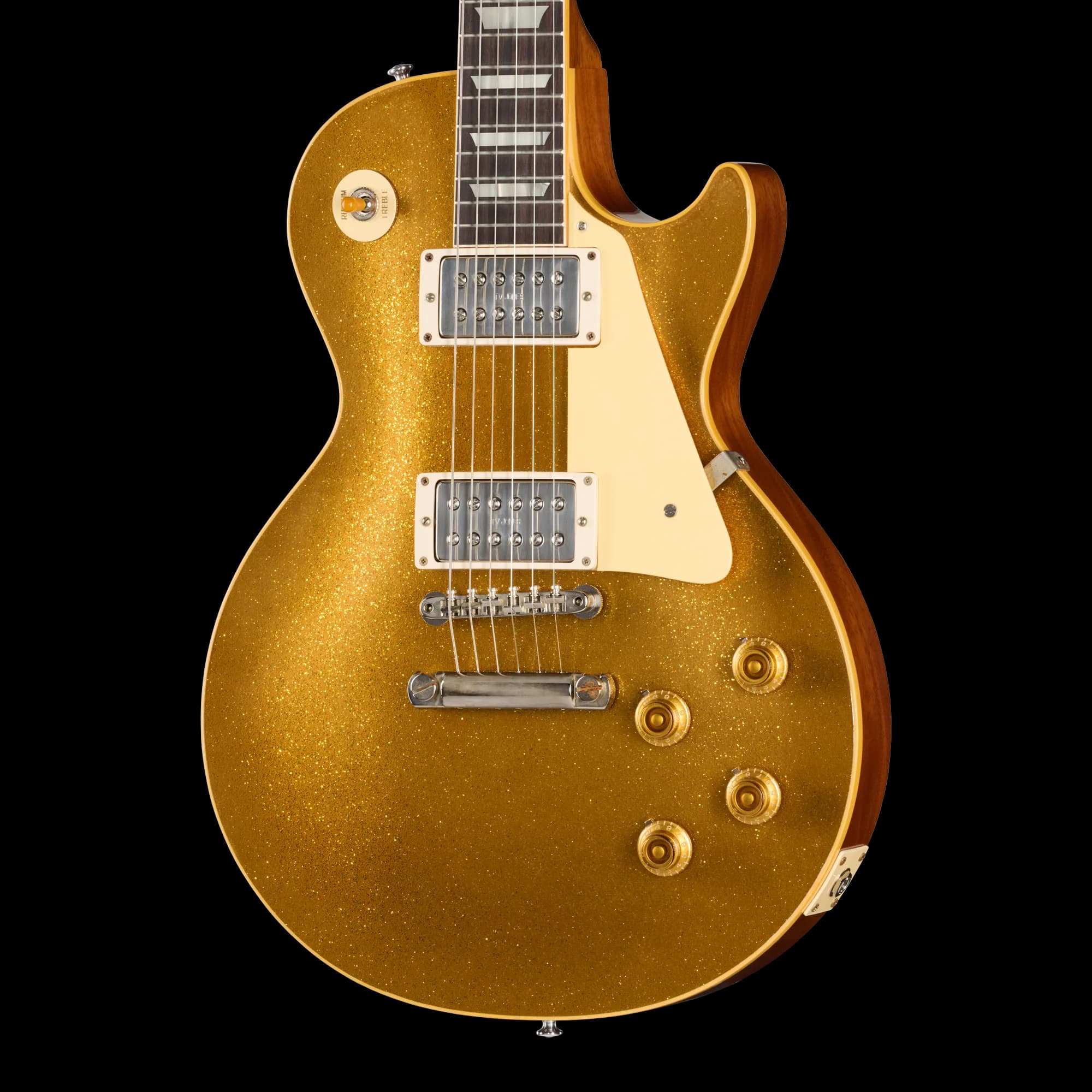 Gibson LE 1957 Les Paul Reissue with TV Jones Powertron, VOS, Gold Sparkle Top