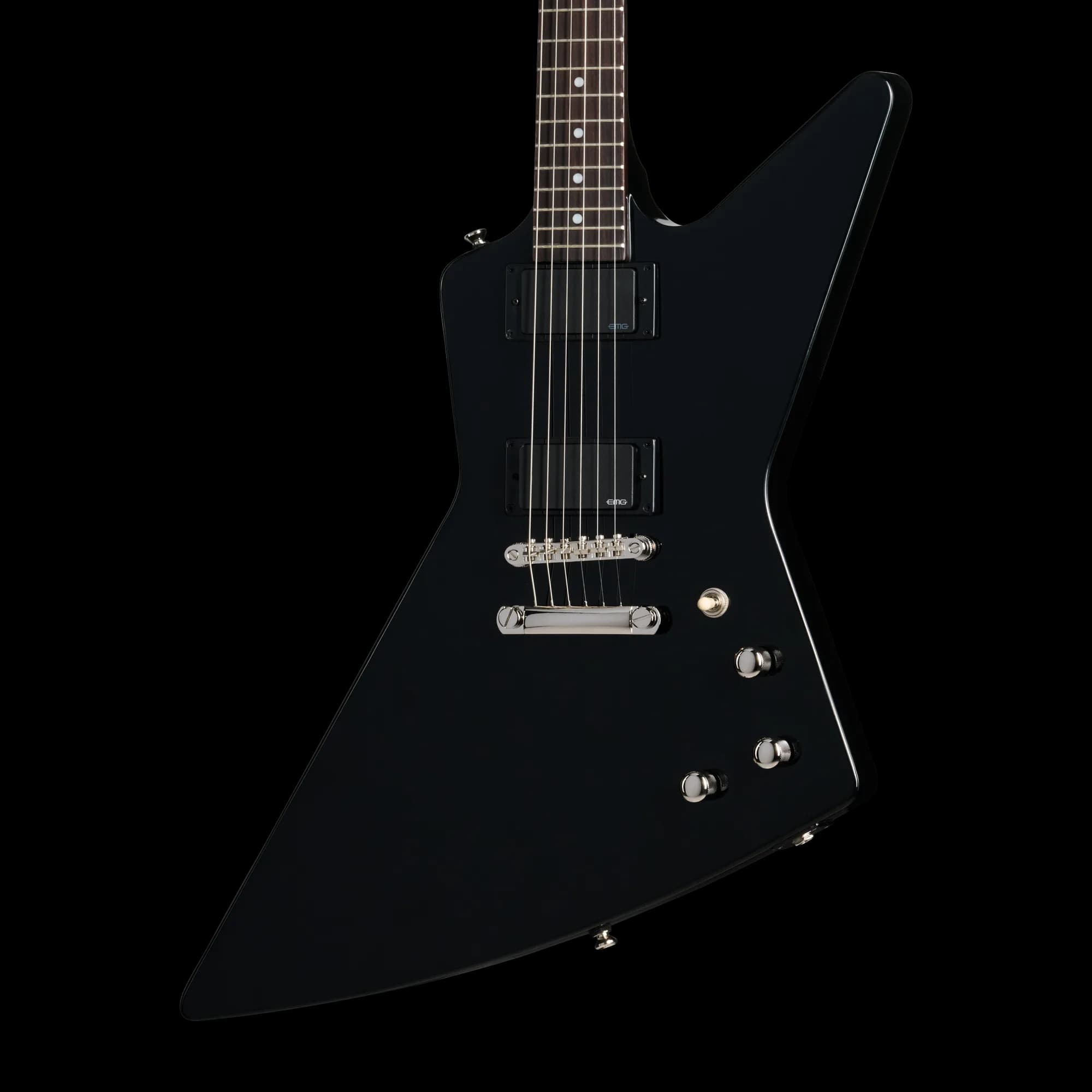 Epiphone Explorer 80s EMG, Ebony, Exclusive
