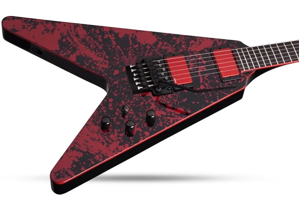 Schecter V-1 FR Blood Splatter — photo 2