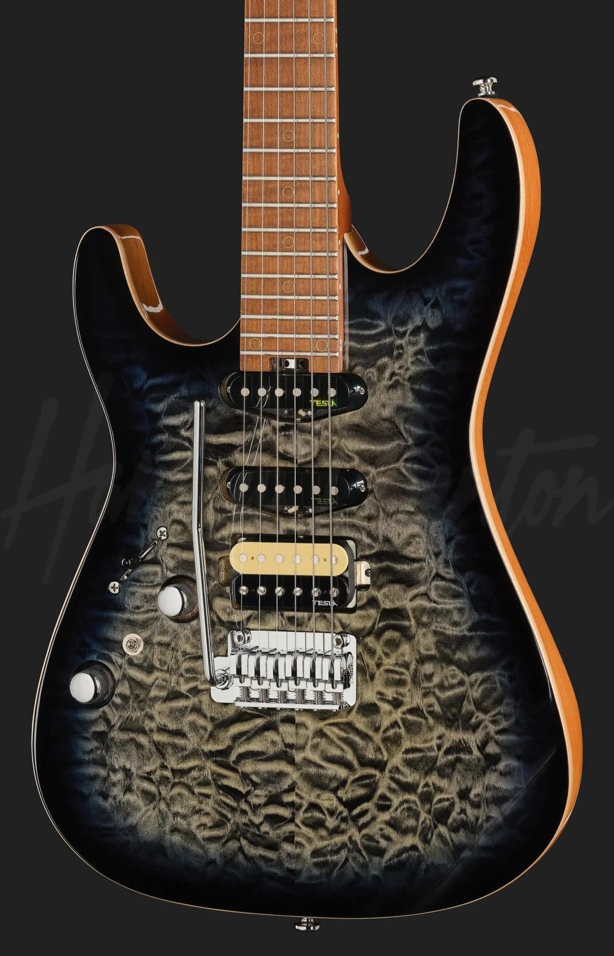 Harley Benton Fusion-IV HSS LH MN QBLB — photo 4