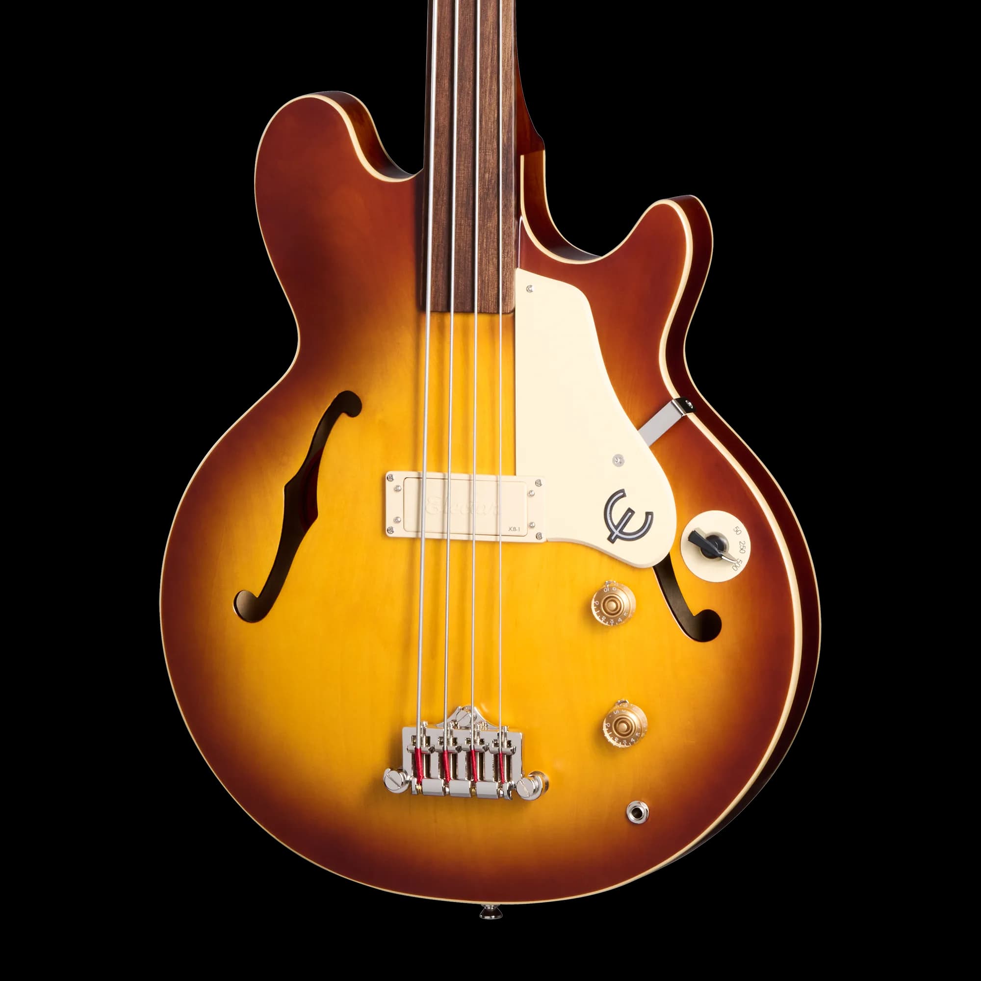 Epiphone Jack Casady Fretless Bass, Aged Royal Tan