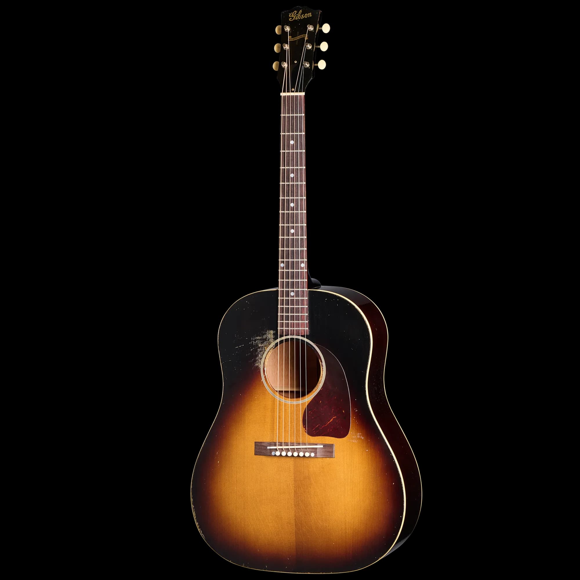 Gibson 1942 Banner J-45 Reissue, Heavy Aged, Vintage Sunburst — photo 3