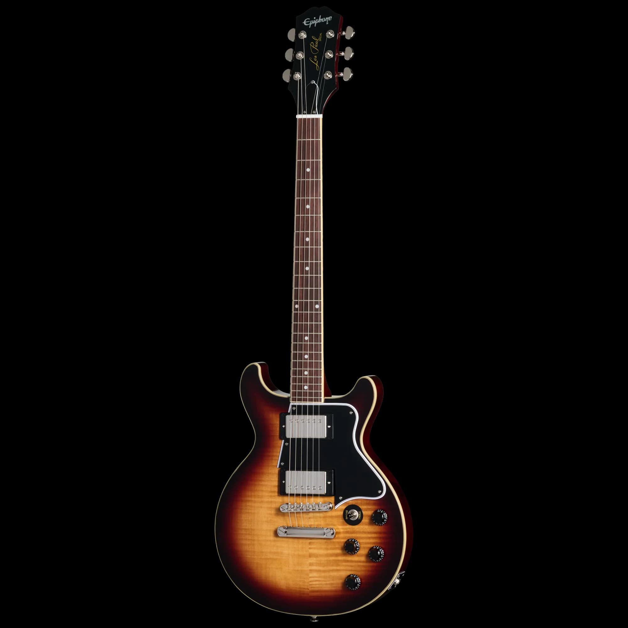 Epiphone Les Paul Special Double Cut Figured, Bourbon Burst — photo 3
