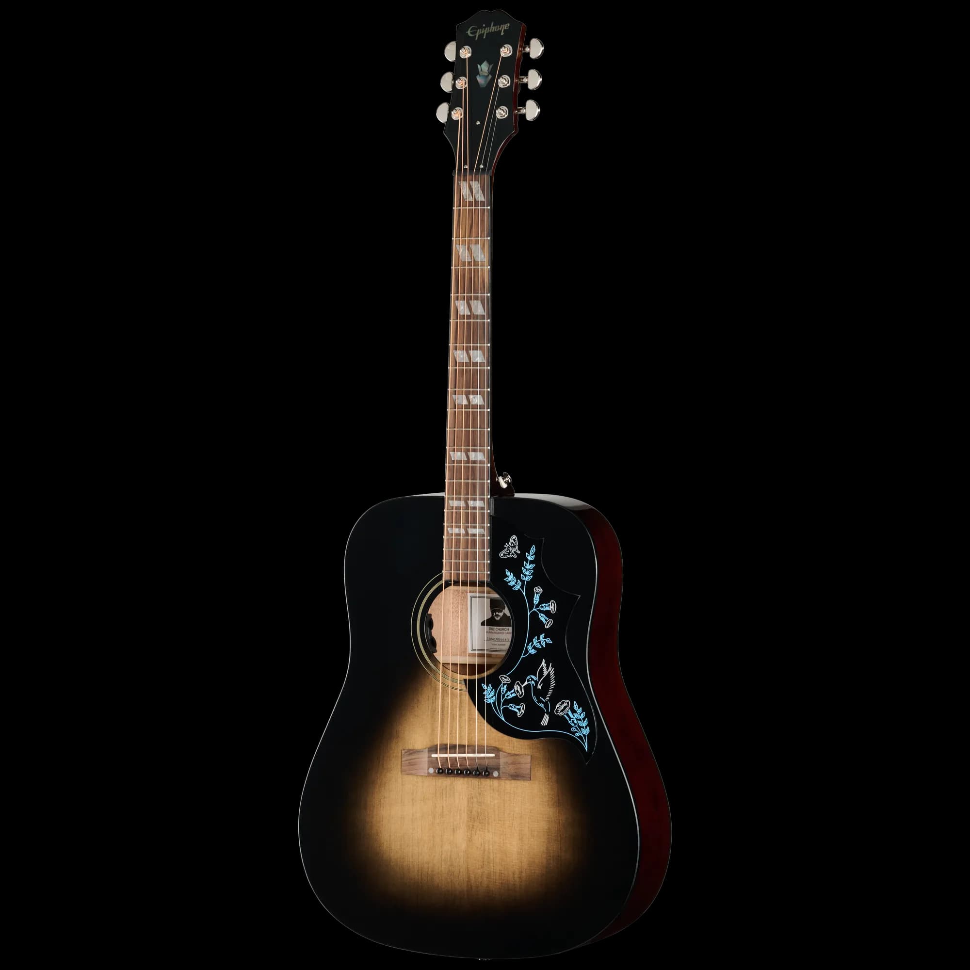 Epiphone Eric Church Hummingbird Dark, Cobra Burst — photo 3