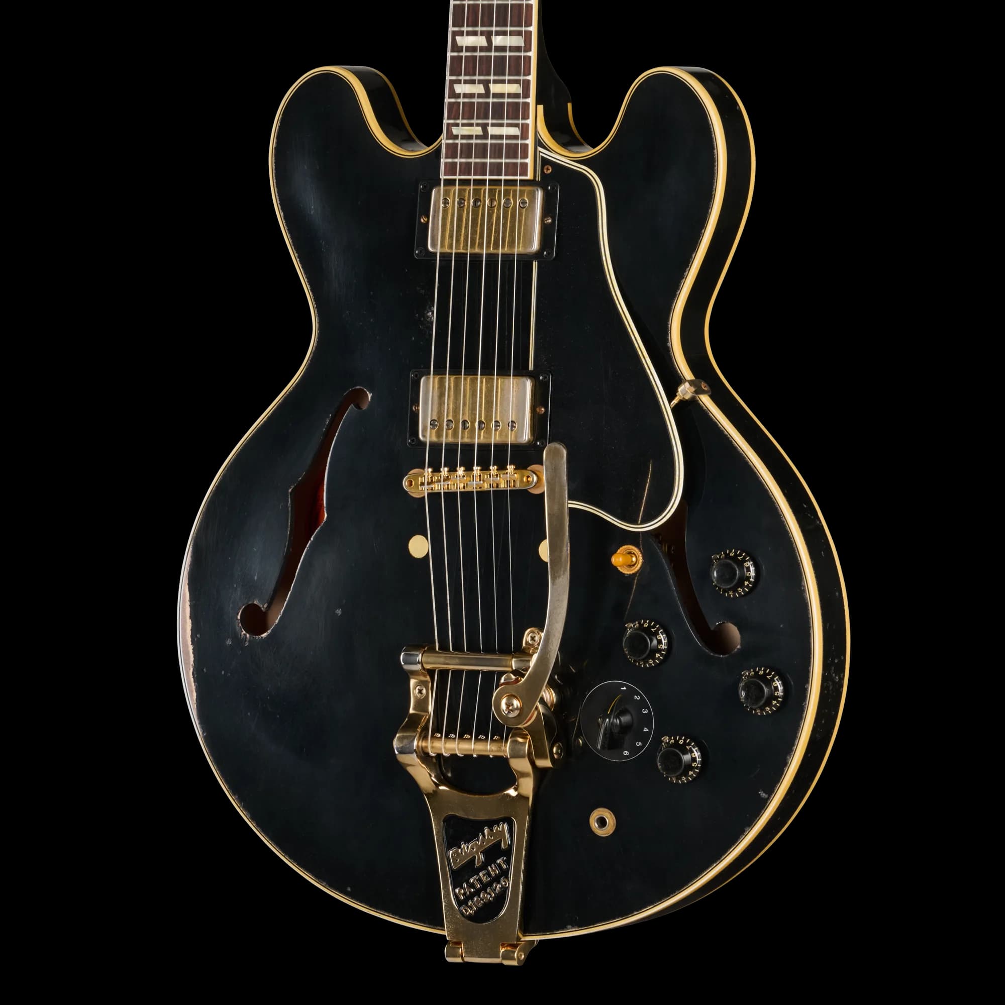 Gibson LE 1959 ES-345 Reissue with Bigsby, Heavy Aged, Ebony