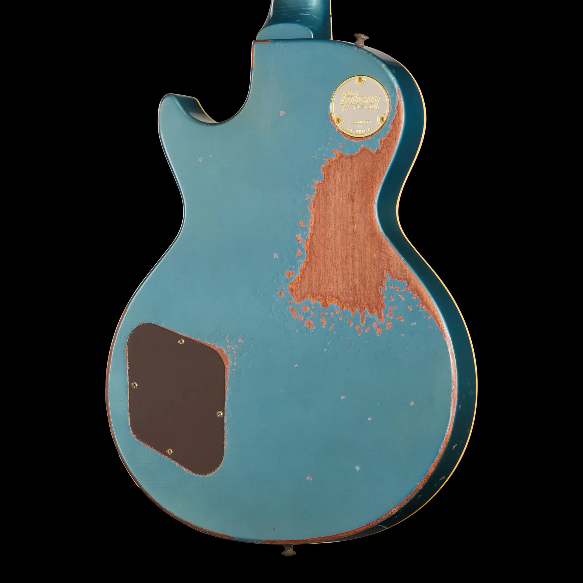Gibson 1957 Les Paul Standard Reissue, Ultra Heavy Aged, Inverness Green and Pelham Blue Over Goldtop — photo 2