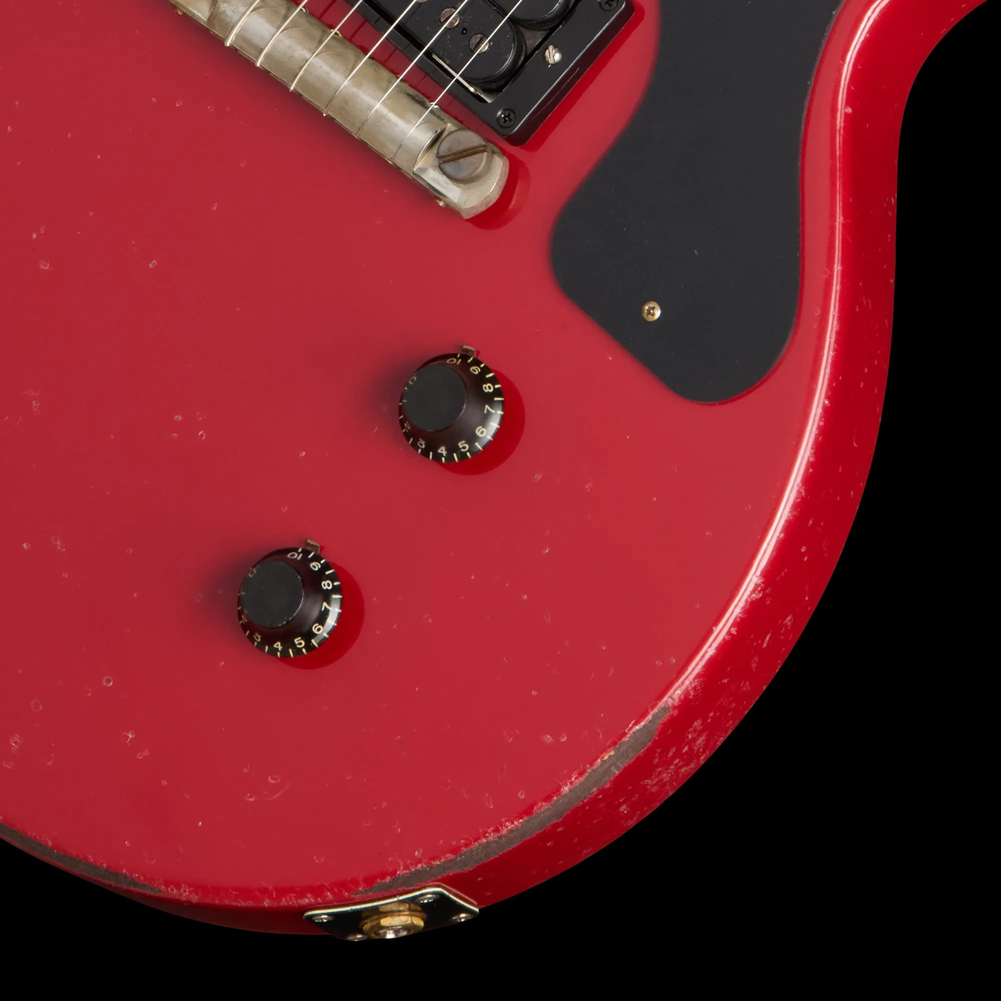 Gibson 1957 Les Paul Junior Single Cut Reissue, Heavy Aged, Cardinal Red — photo 7