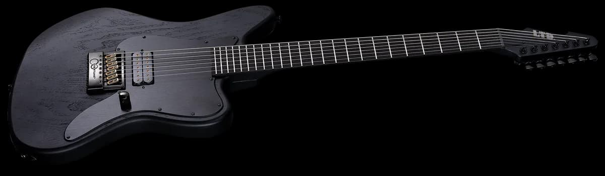 ESP AW-XJ7 Baritone Evertune Black Open Grain Satin — photo 3