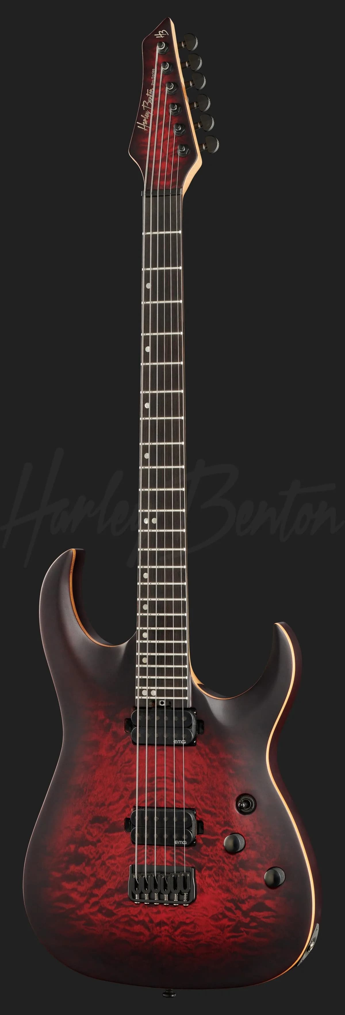 Harley Benton Amarok-BT BKRD Quilted Burst — photo 2