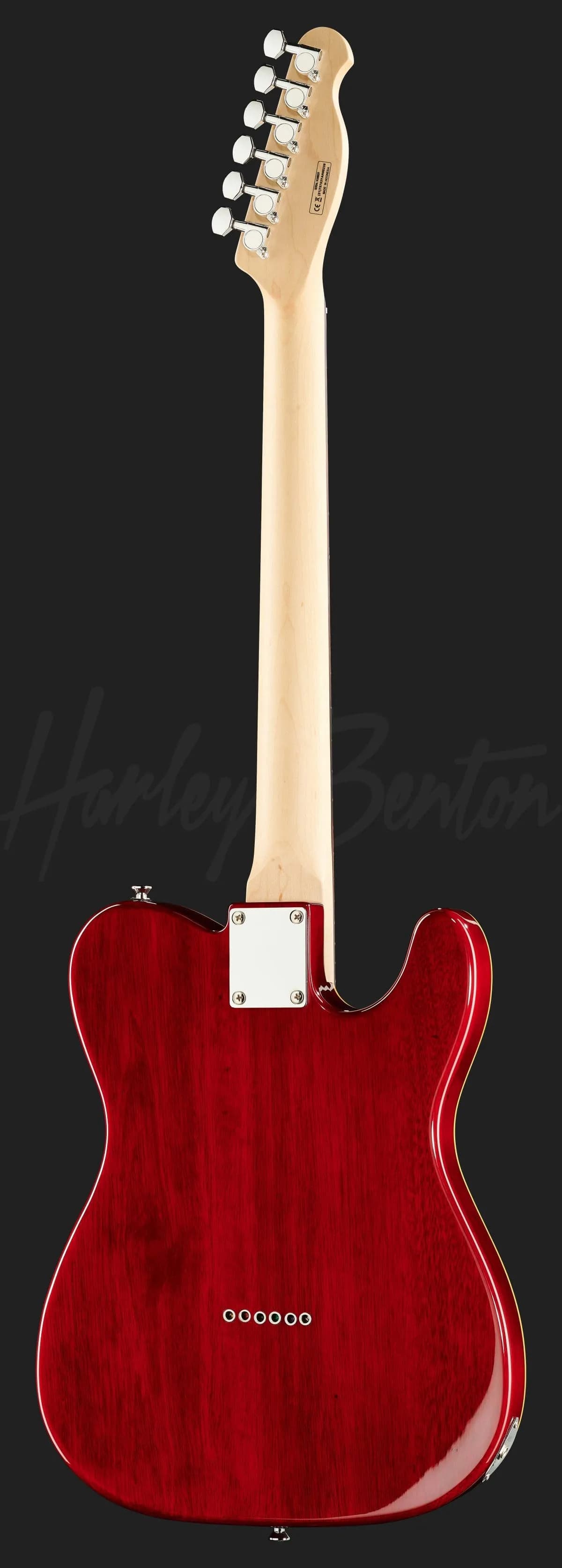 Harley Benton TE-90QM LH Trans Red — photo 3