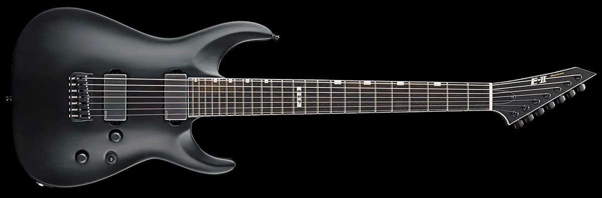 ESP E-II Horizon NT-7B Hipshot Black Satin