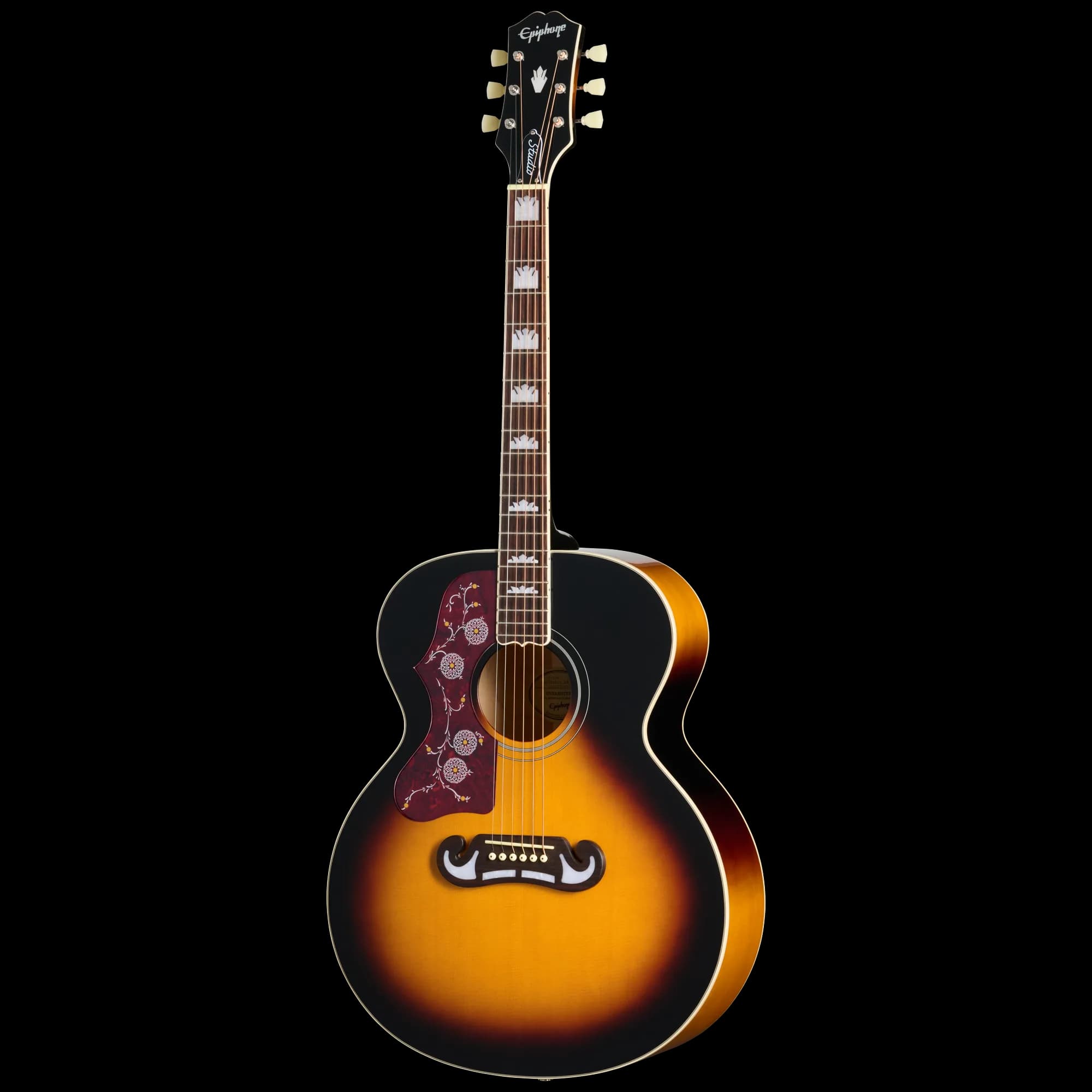 Epiphone J-200 Studio, Left-Handed, Vintage Sunburst — photo 3