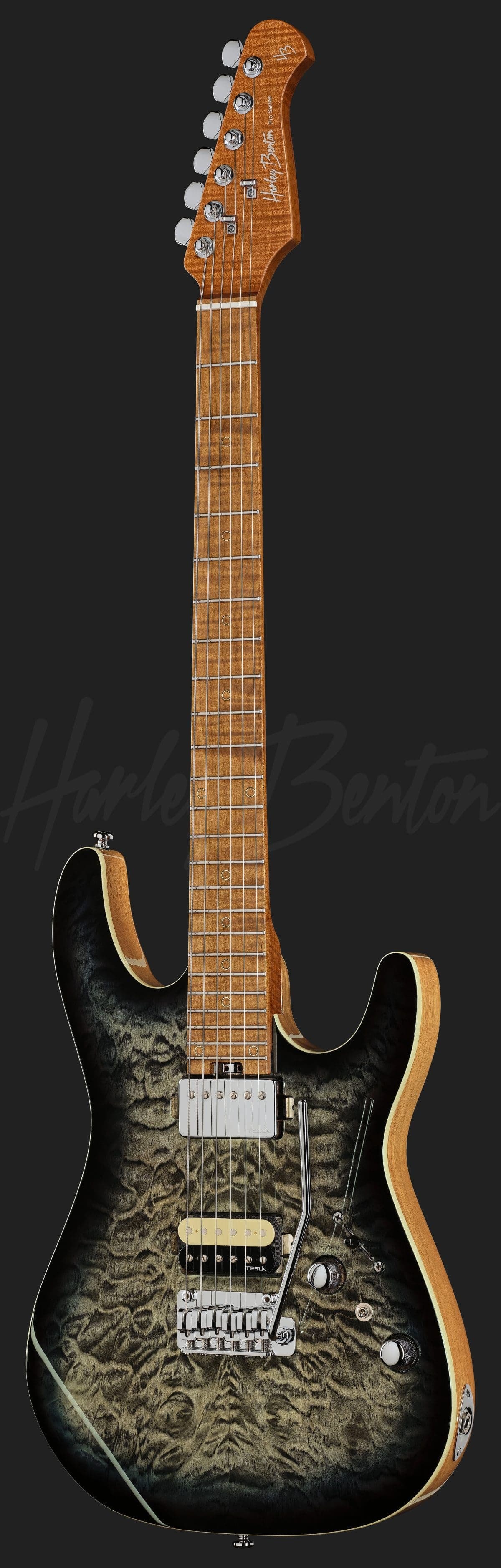 Harley Benton Fusion-IV HH MN QBLB — photo 2