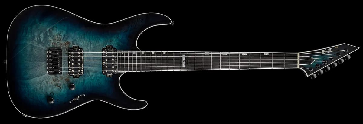 ESP E-II M-II Ht Mercury Blue Burst