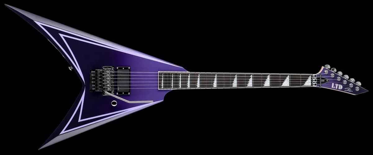 ESP LTD Alexi Hexed Purple Fade w/ Pinstripes