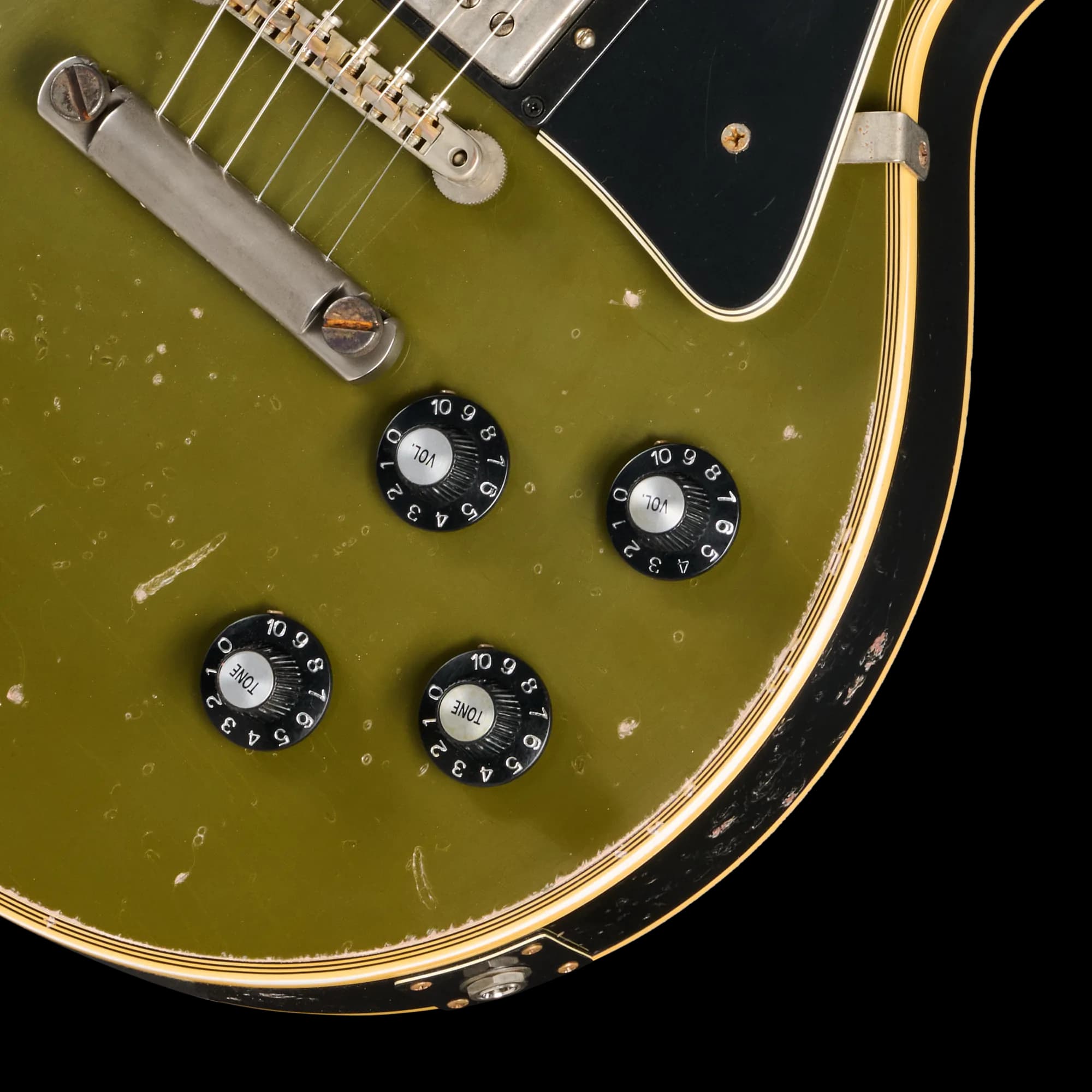 Gibson LE 1968 Les Paul Custom Reissue, Heavy Aged, Olive Drab Top — photo 7