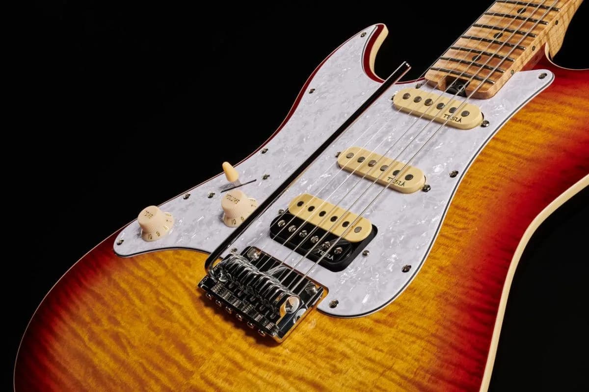 Harley Benton ST-Modern Plus MN HSS LH Flame Bengal Burst — photo 3