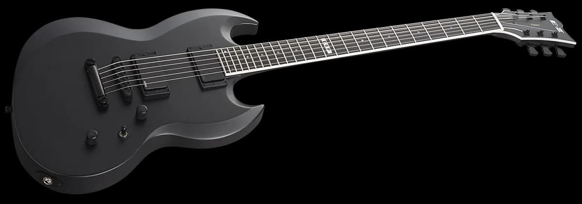 ESP E-II Viper Baritone CHARCOAL METALLIC SATIN — photo 2