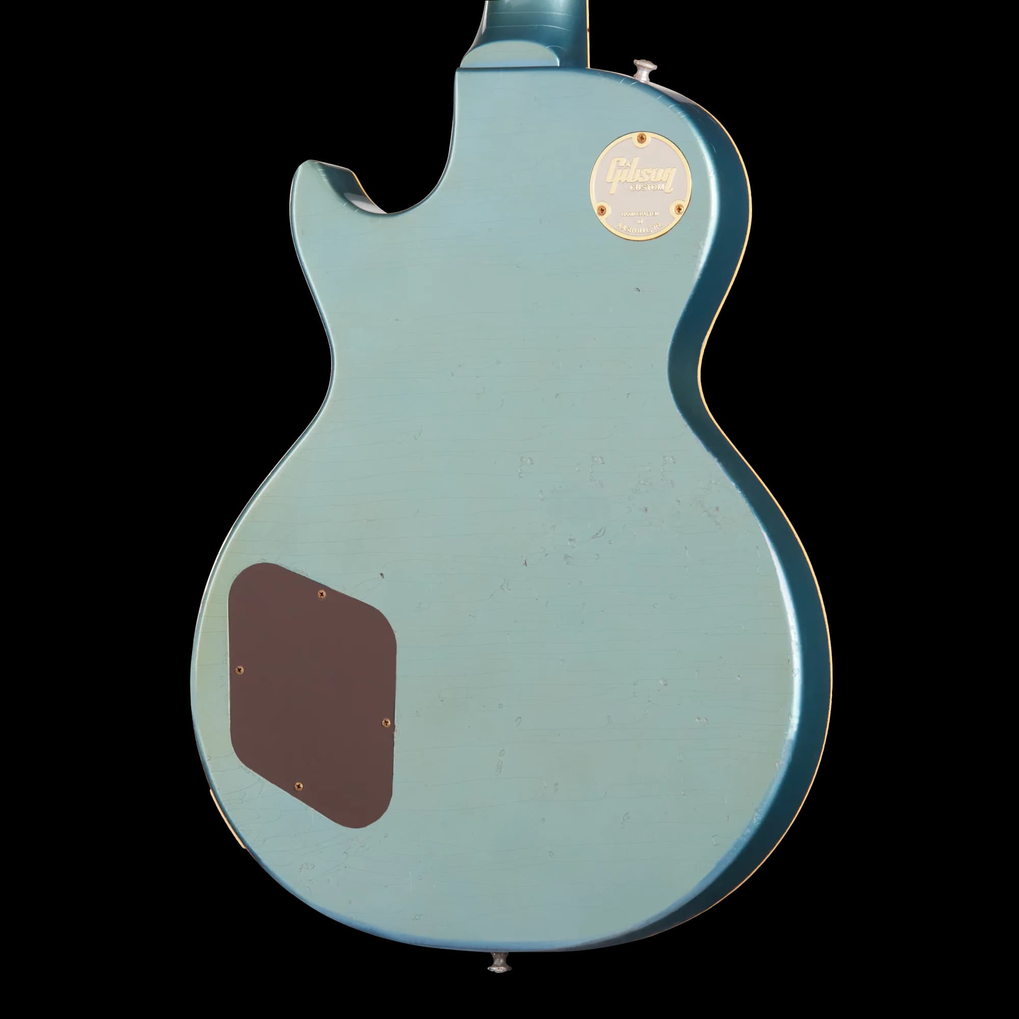 Gibson 1957 Les Paul Standard Reissue, Ultra Heavy Aged, Pelham Blue Over Goldtop — photo 2