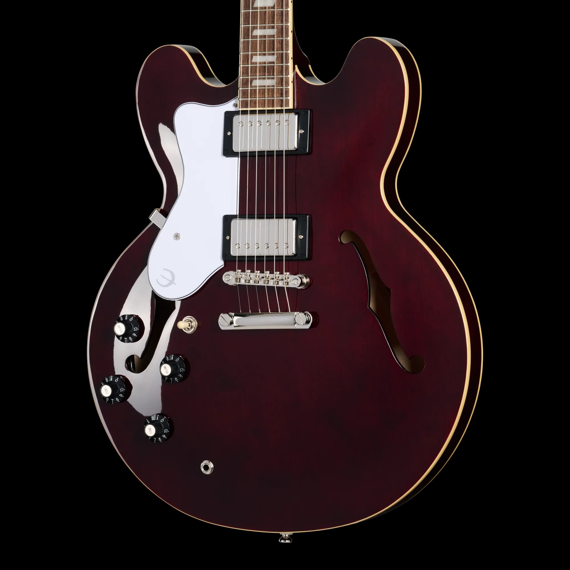 Epiphone Noel Gallagher Riviera, Left-Handed, Dark Wine Red