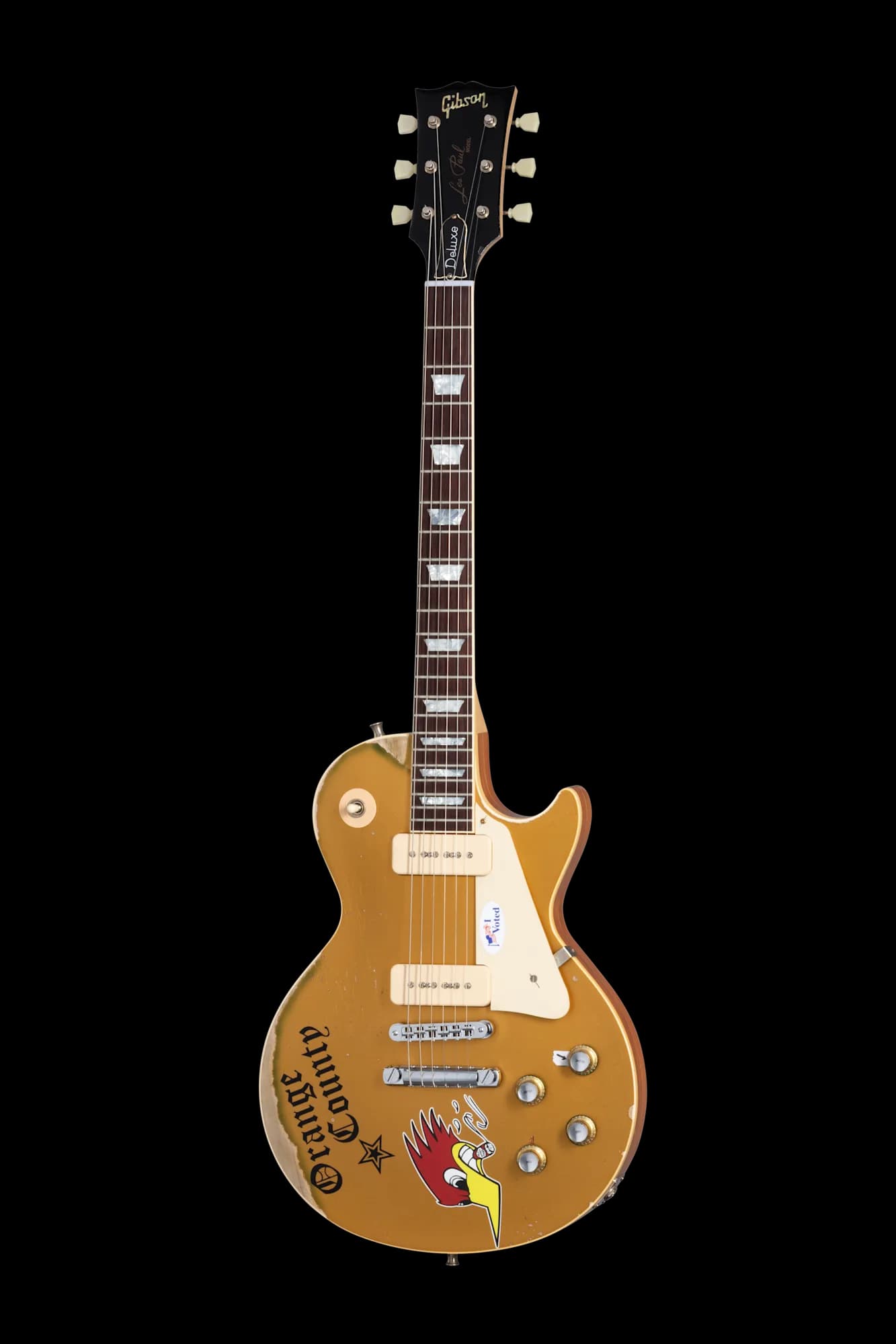 Gibson Mike Ness 1976 Les Paul Deluxe (Aged), Gold
