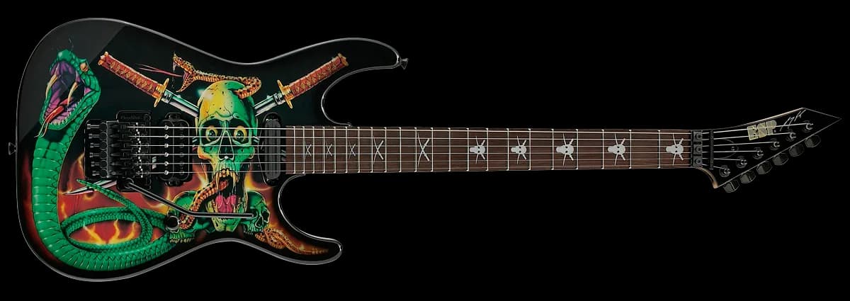 ESP Skulls & Snakes Black w/ Graphic