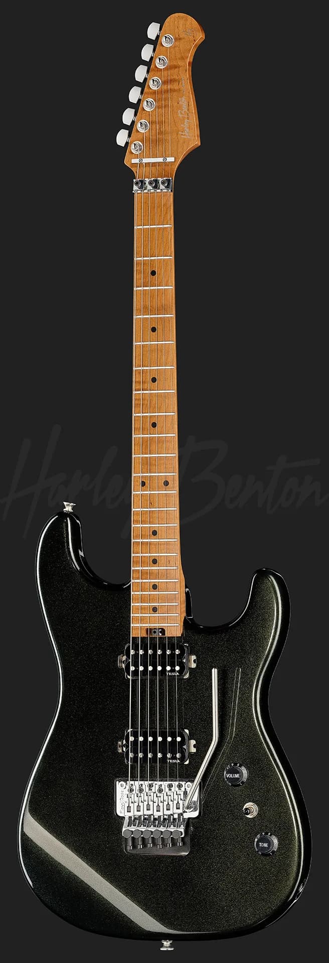 Harley Benton ST-80FR MN HH Lime Sparkle — photo 2