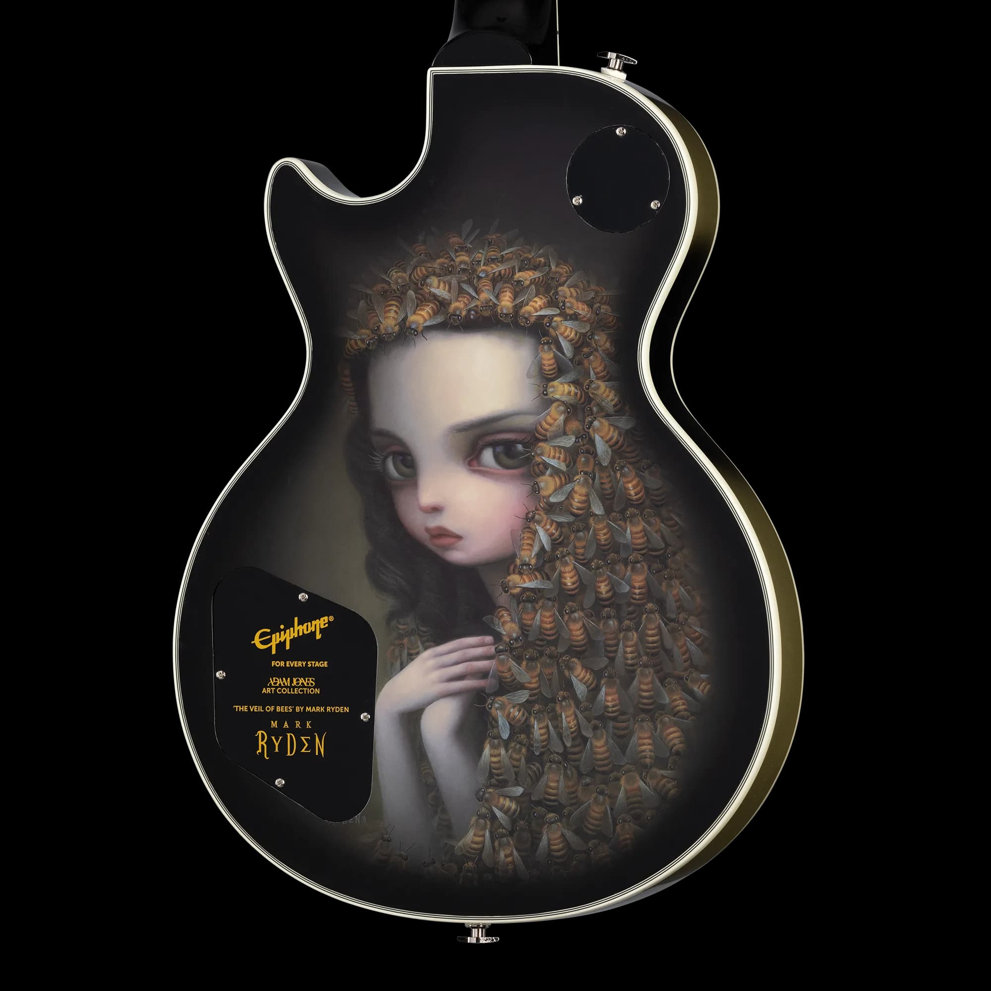Epiphone Adam Jones Les Paul Custom Art Collection: Mark Ryden’s “The Veil of Bees", Antique Silverburst