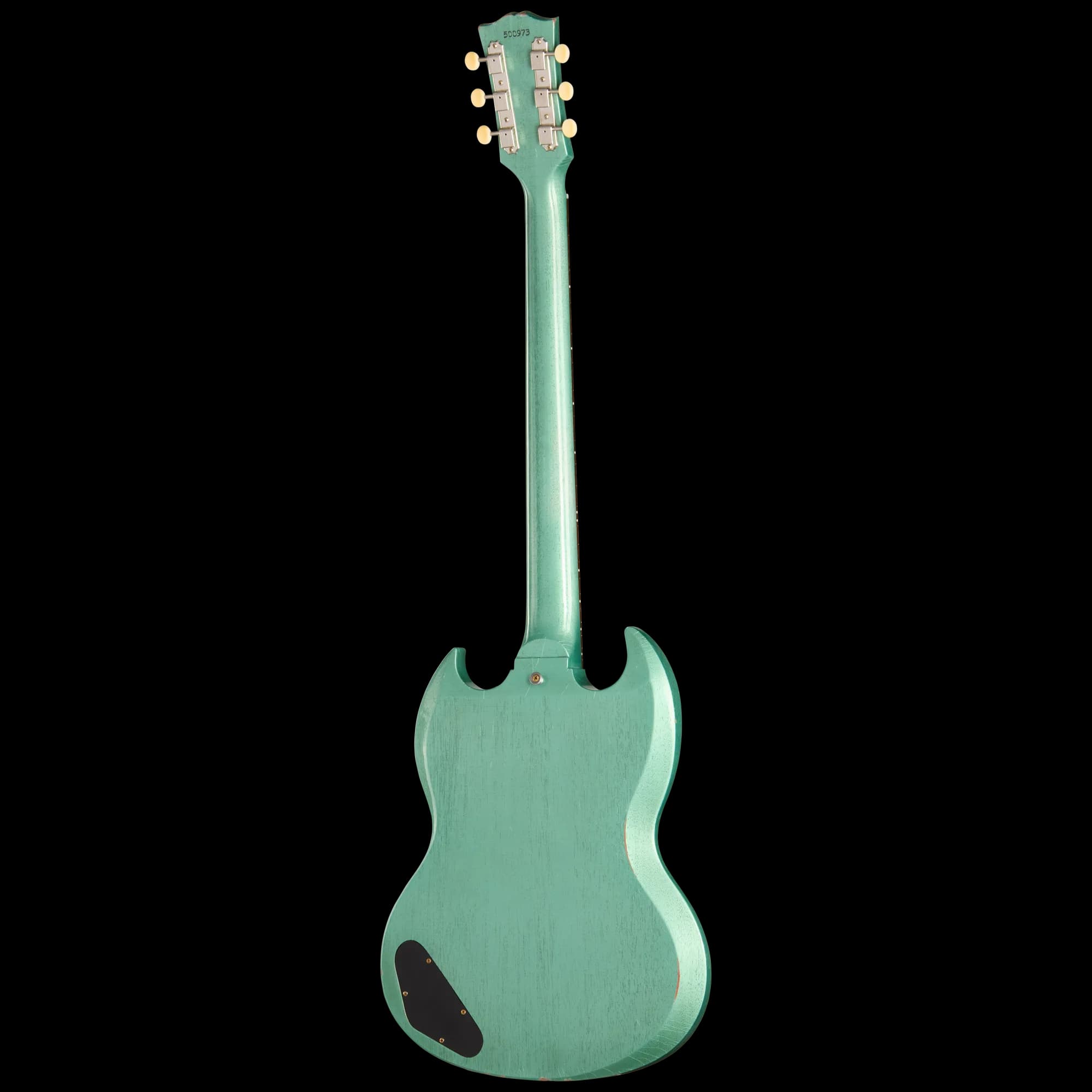 Gibson 1963 Les Paul SG Junior Reissue, Light Aged, TV Inverness Green — photo 4