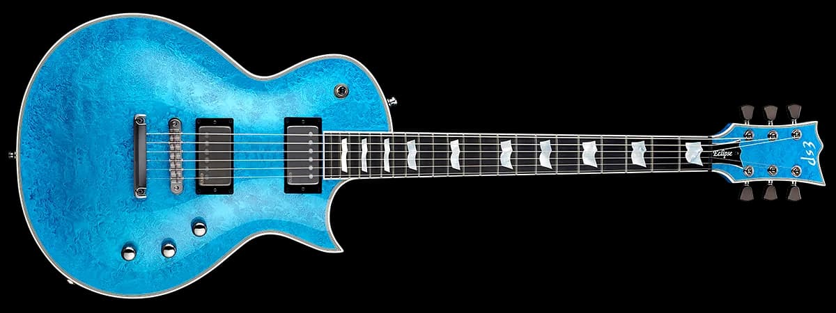 ESP Eclipse Custom Blue Liquid Metal