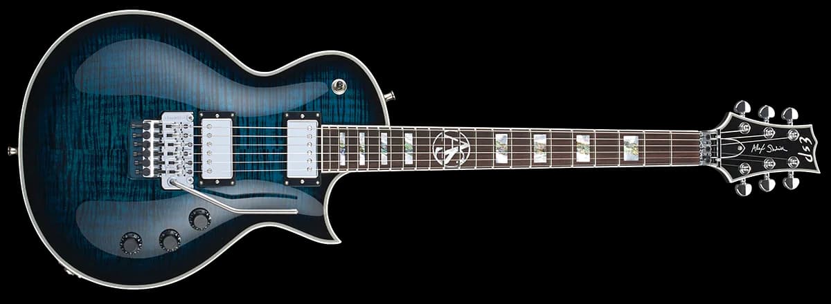 ESP Alex Skolnick Fr Black Aqua Sunburst