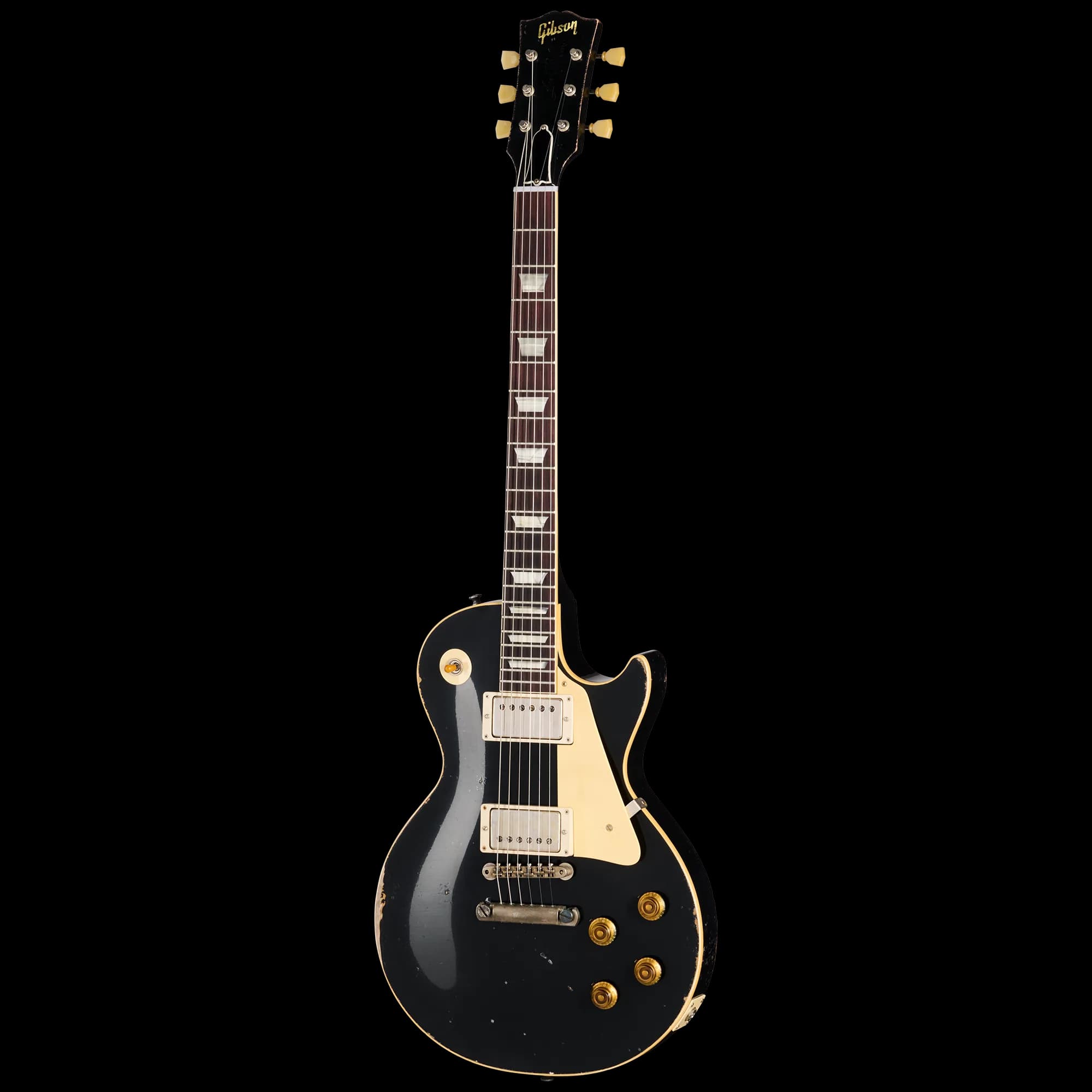 Gibson 1957 Les Paul Standard Reissue, Ultra Heavy Aged, Ebony Over Goldtop — photo 3