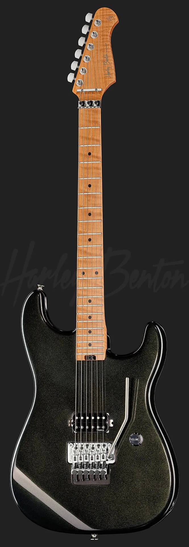 Harley Benton ST-80FR MN Lime Sparkle — photo 2