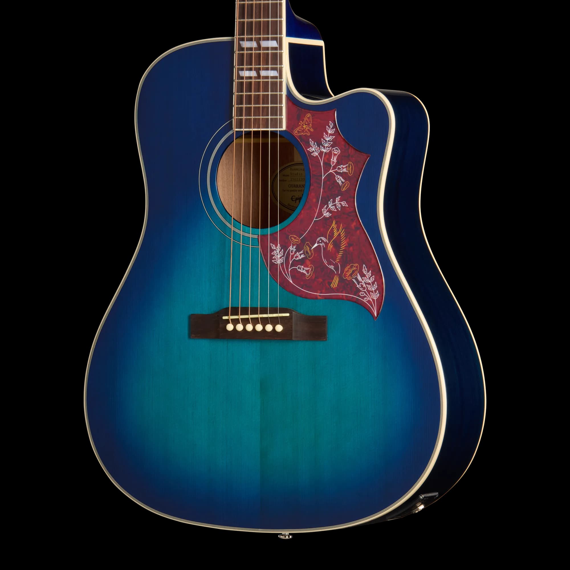 Epiphone Hummingbird Studio EC, Blueberry Burst, Exclusive