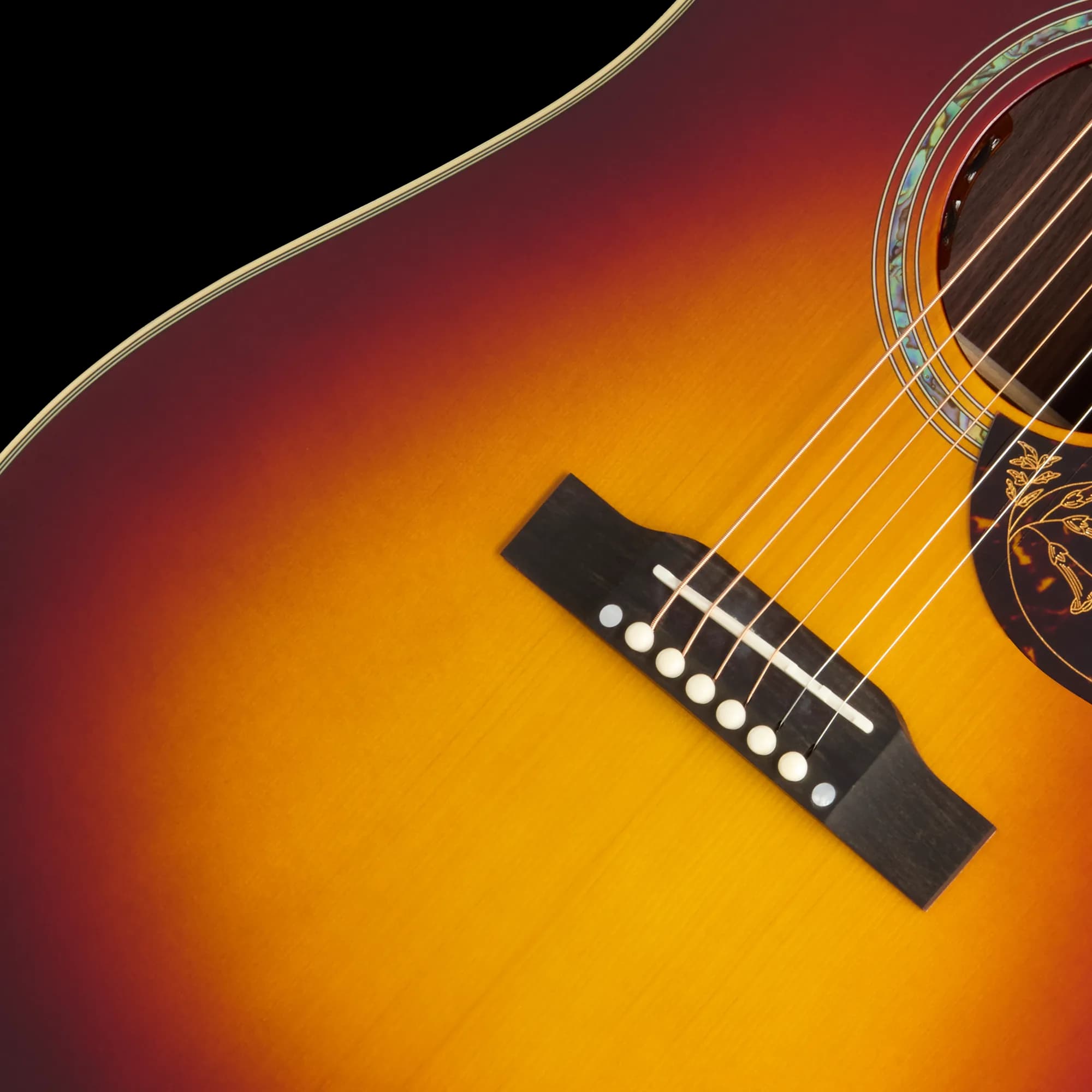 Epiphone IGC Hummingbird Deluxe EC, Autumn Burst — photo 7