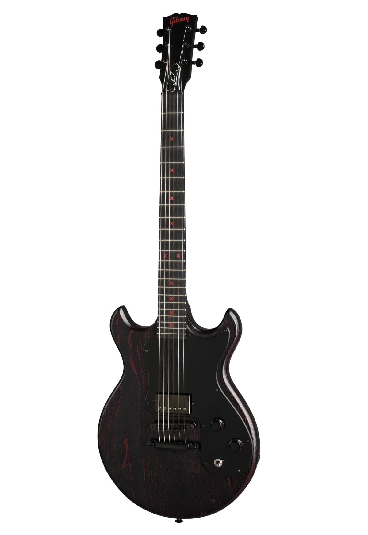 Gibson Michael Clifford Signature Melody Maker, Jet Black Cherry (Gibson Hard Shell Case Included)