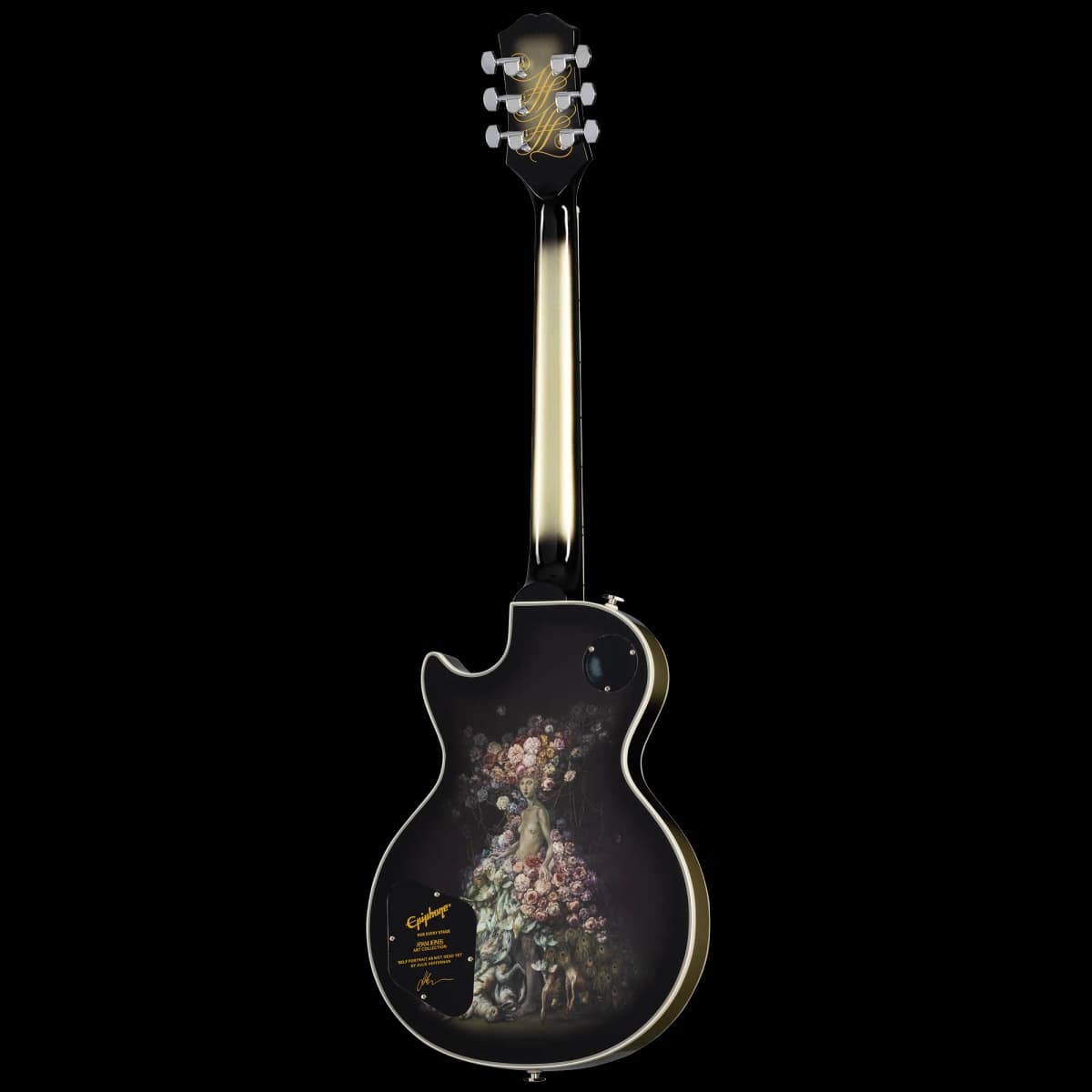 Epiphone Adam Jones Les Paul Custom Art Collection: Julie Heffernan’s “Self Portrait as Not Dead Yet”, Antique Silverburst — photo 4