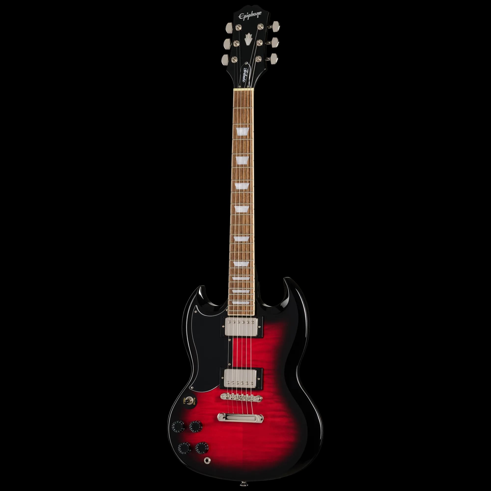 Epiphone SG Tribute Plus, Left-Handed, Cherry Burst — photo 3
