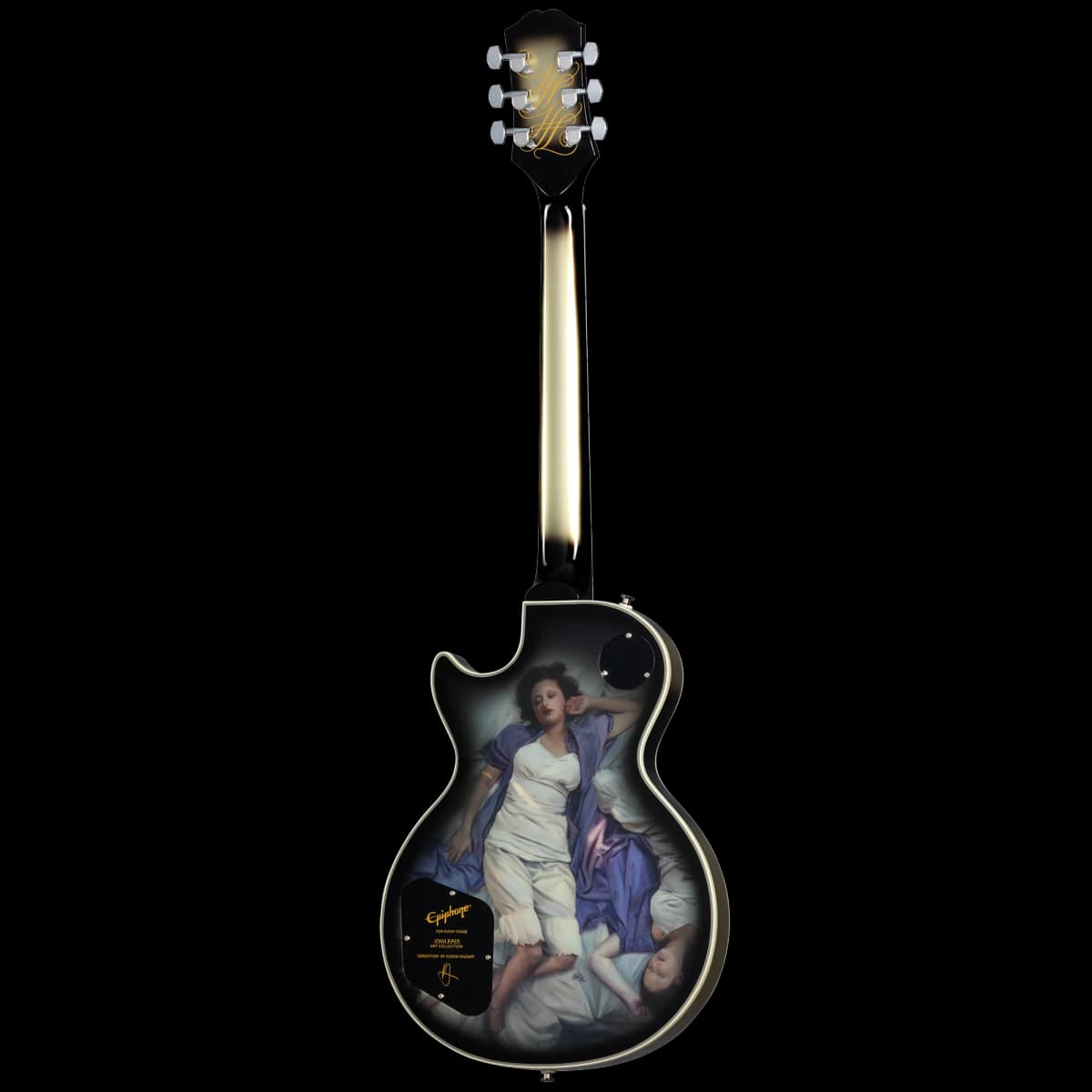 Epiphone Adam Jones Les Paul Custom Art Collection: Korin Faught’s “Sensation”, Antique Silverburst — photo 4