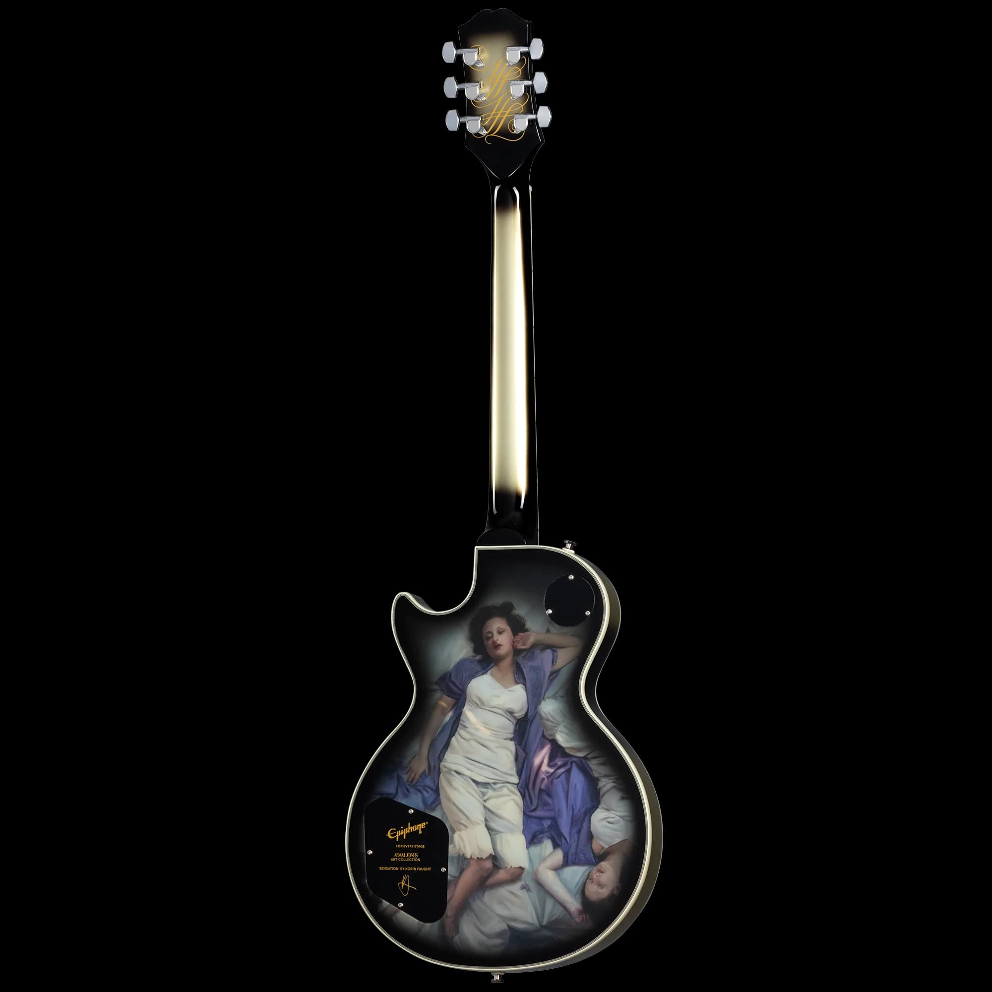 Epiphone Adam Jones Les Paul Custom Art Collection: Korin Faught’s “Sensation”, Antique Silverburst — photo 4