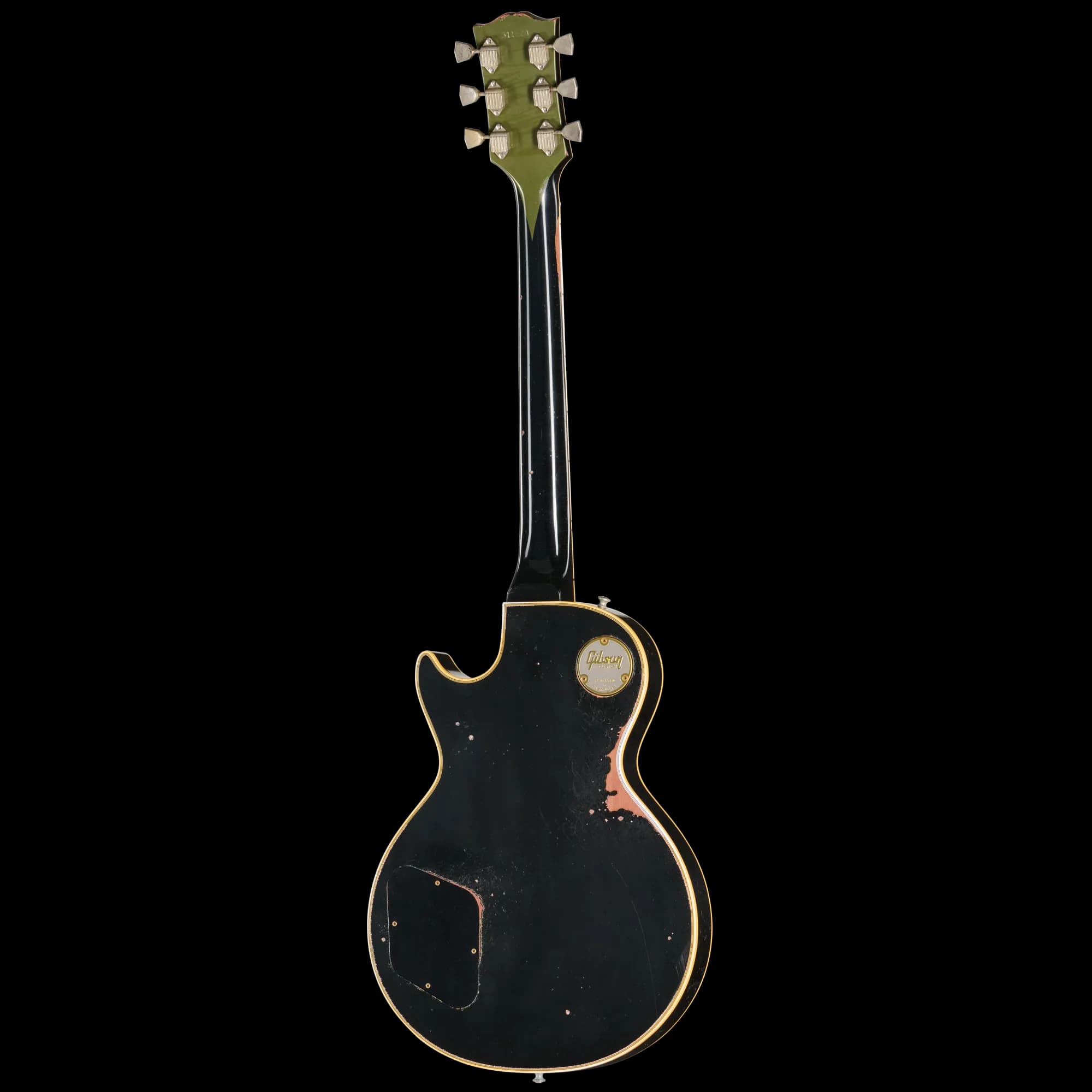 Gibson LE 1968 Les Paul Custom Reissue, Heavy Aged, Olive Drab Top — photo 4