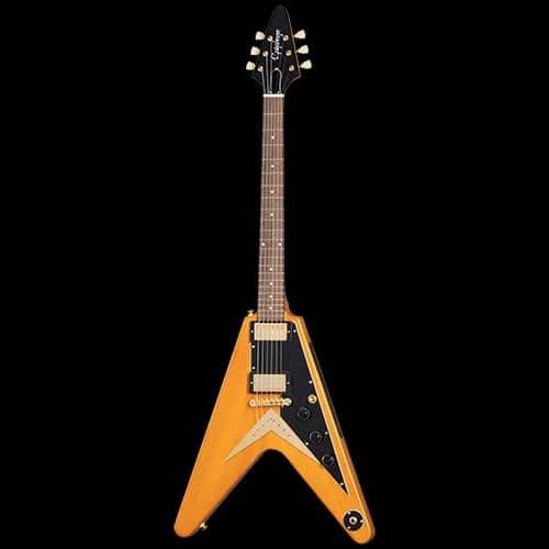 Epiphone IGC 1958 Korina Flying V, Aged Natural, Exclusive — photo 3