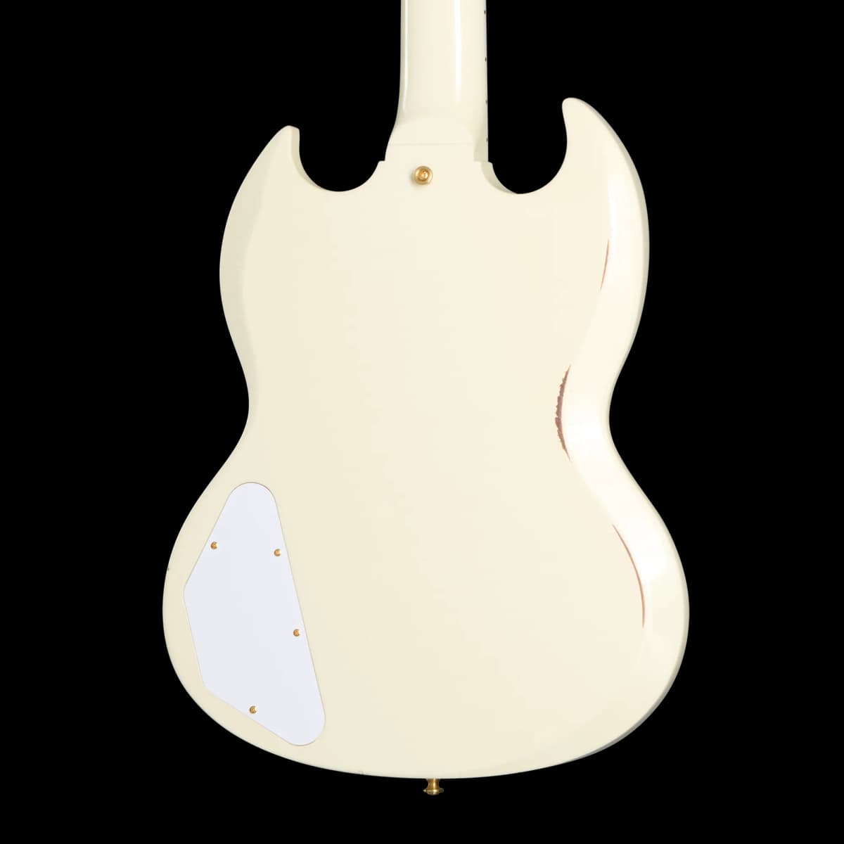 Gibson 1962 Les Paul SG Custom Reissue with Ebony Block, Light Aged, Vintage White, Exclusive — photo 2
