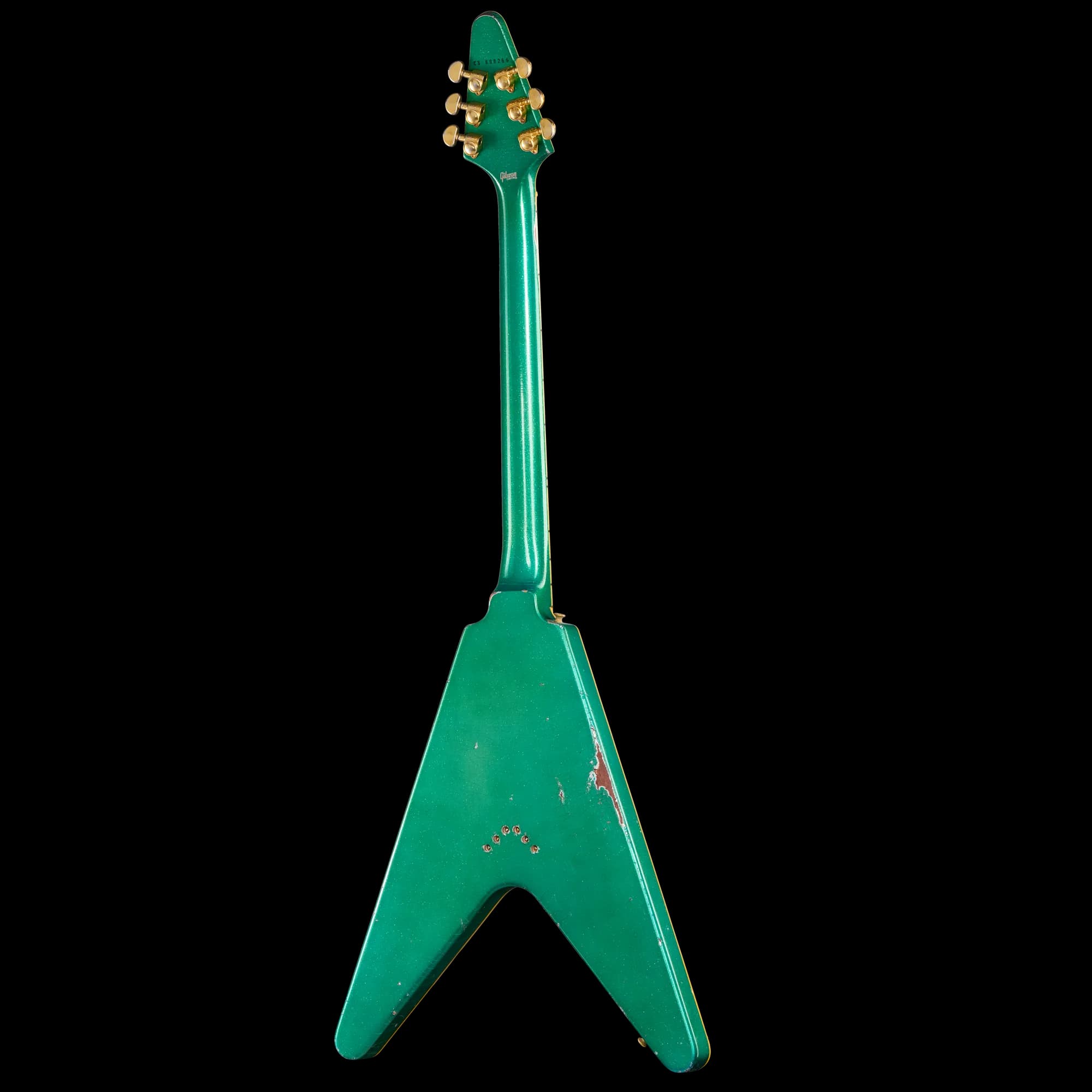 Gibson LE Flying V Custom, Heavy Aged, Teal Sparkle — photo 4